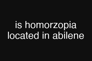 is homorzopia located in abilene